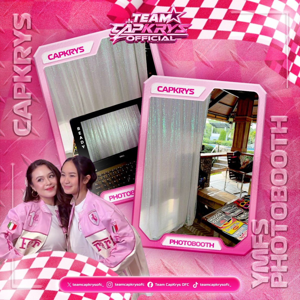 teamcapkrysofc_'s tweet photo. 𝐏𝐇𝐎𝐓𝐎𝐁𝐎𝐎𝐓𝐇 𝐅𝐎𝐑 𝐂𝐀𝐏 🩷✨

As our small way of showing our support, we prepared a photobooth for Cap that she, her fellow YMFS cast members, and the production staff could enjoy on set.

We’re happy to see everyone dropping by, capturing moments, and enjoying the photobooth. 🫶🏻

#CAPKRYS | #CapriceCayetano
