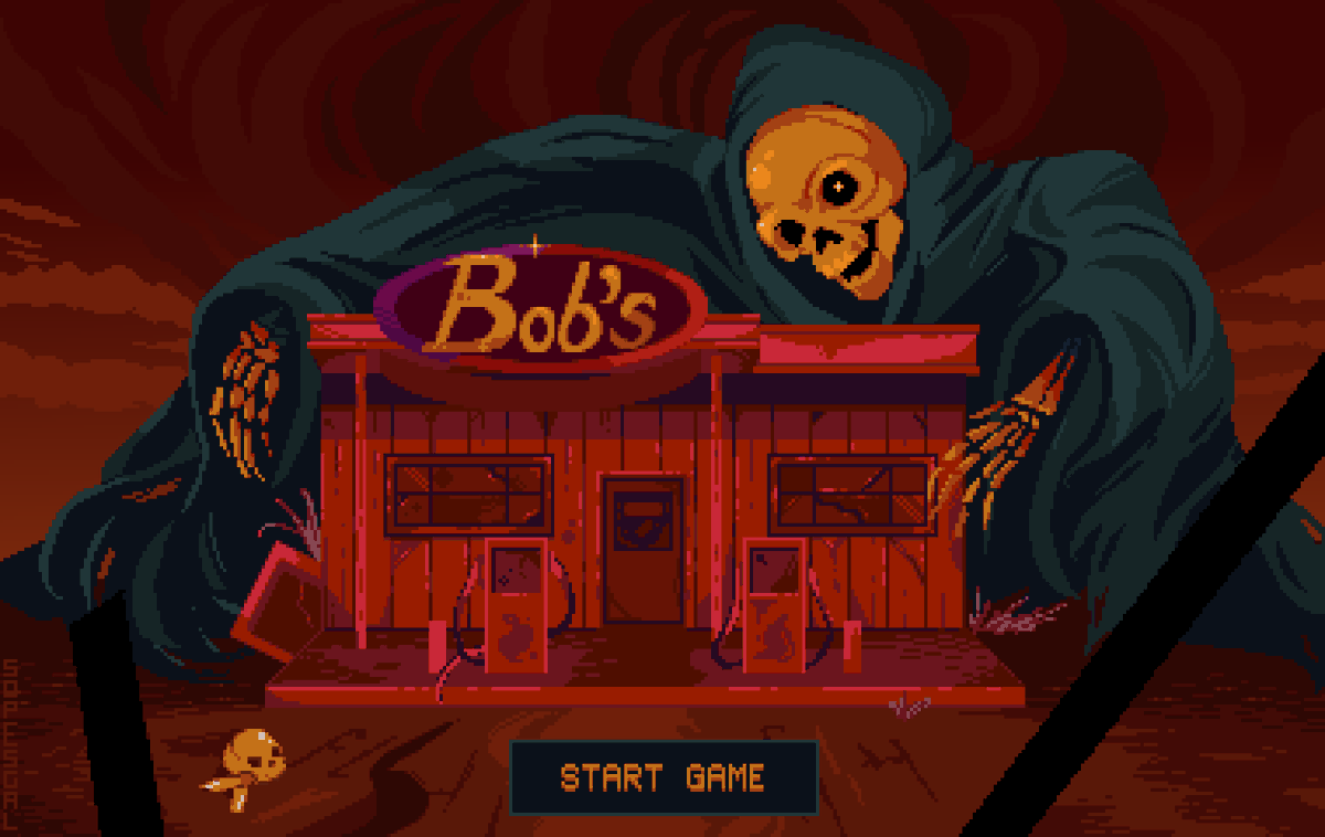 SOPESGAL's tweet photo. gm, it’s $BOB time!

A little pixel art tribute to Bob's Petrolium game by @TheGrottoL1.

Have you tried it yet? .⋆💀 https://t.co/eEZuDN8LTp