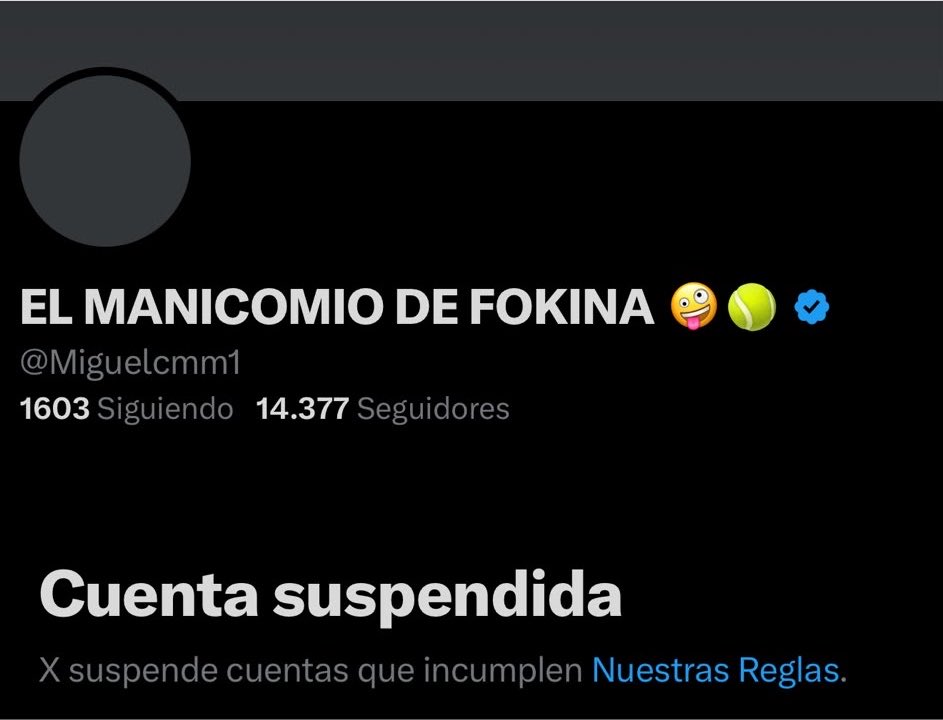 ManicomioDeFoki's tweet photo. Pues bueno, me acaban de suspender la cuenta por un viral de Ferran Torres que al parecer tenía copyright.

De momento no tengo ánimos para publicar nada ni hablar mucho más hasta saber si finalmente consigo recuperarla.

Ojalá pueda volver pronto. Gracias por estar ahí. ❤️ https://t.co/lTagb66BDi
