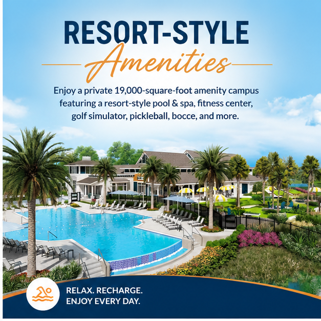 PCRlifestyle's tweet photo. ☀️ Resort-style amenities, active social living, and a prime Northeast Florida location.
Del Webb Saint Johns offers gated 55+ living between Jacksonville and St. Augustine.

https://t.co/eUphuRICWq

#DelWebbSaintJohns #55PlusLiving #FloridaRetirement #PrivateCommunities https://t.co/hbxMMhtUnG