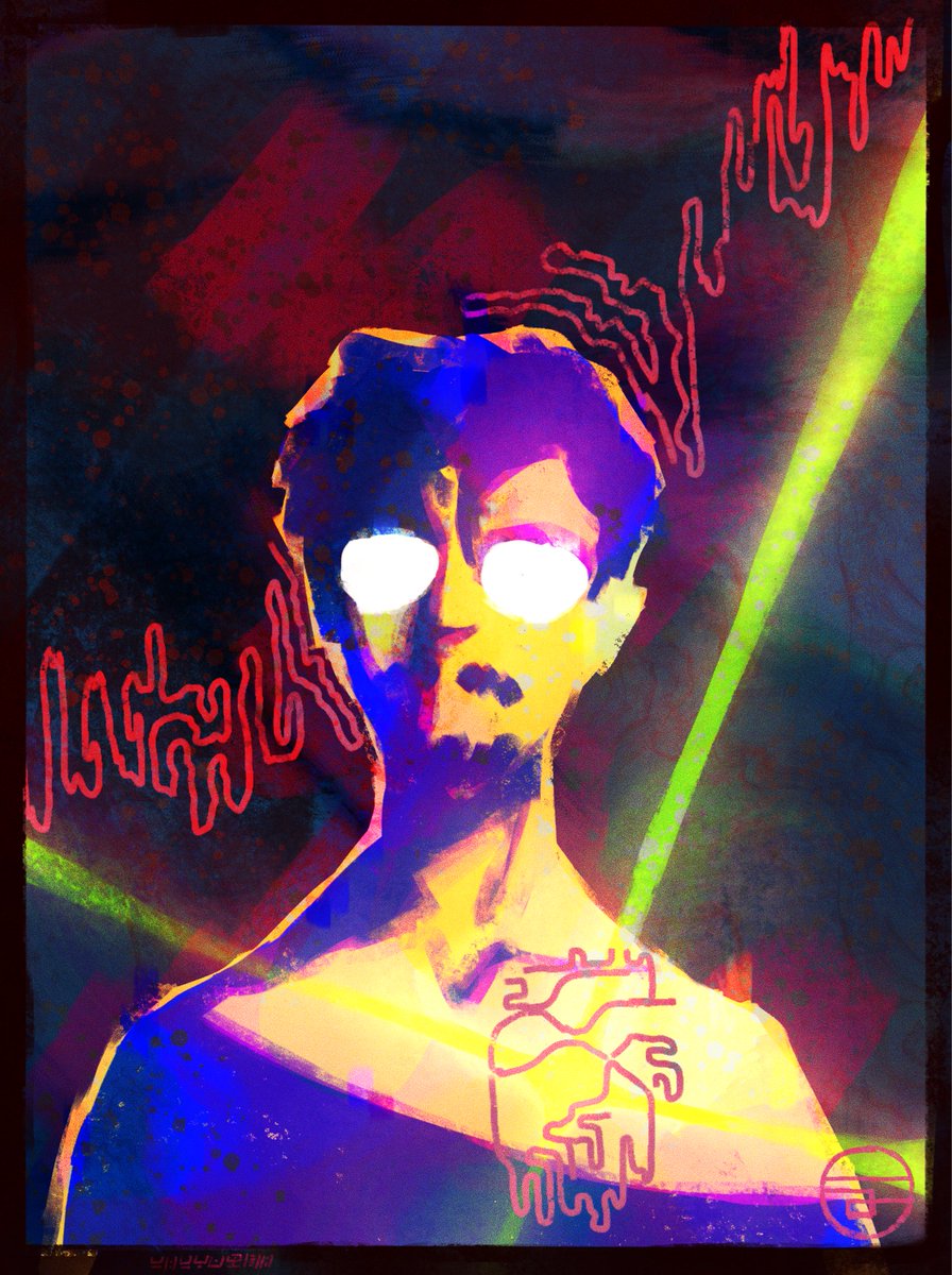 inahiruart's tweet photo. experimental self portrait with no hidden meaning whatsoever https://t.co/BglsaA5nec