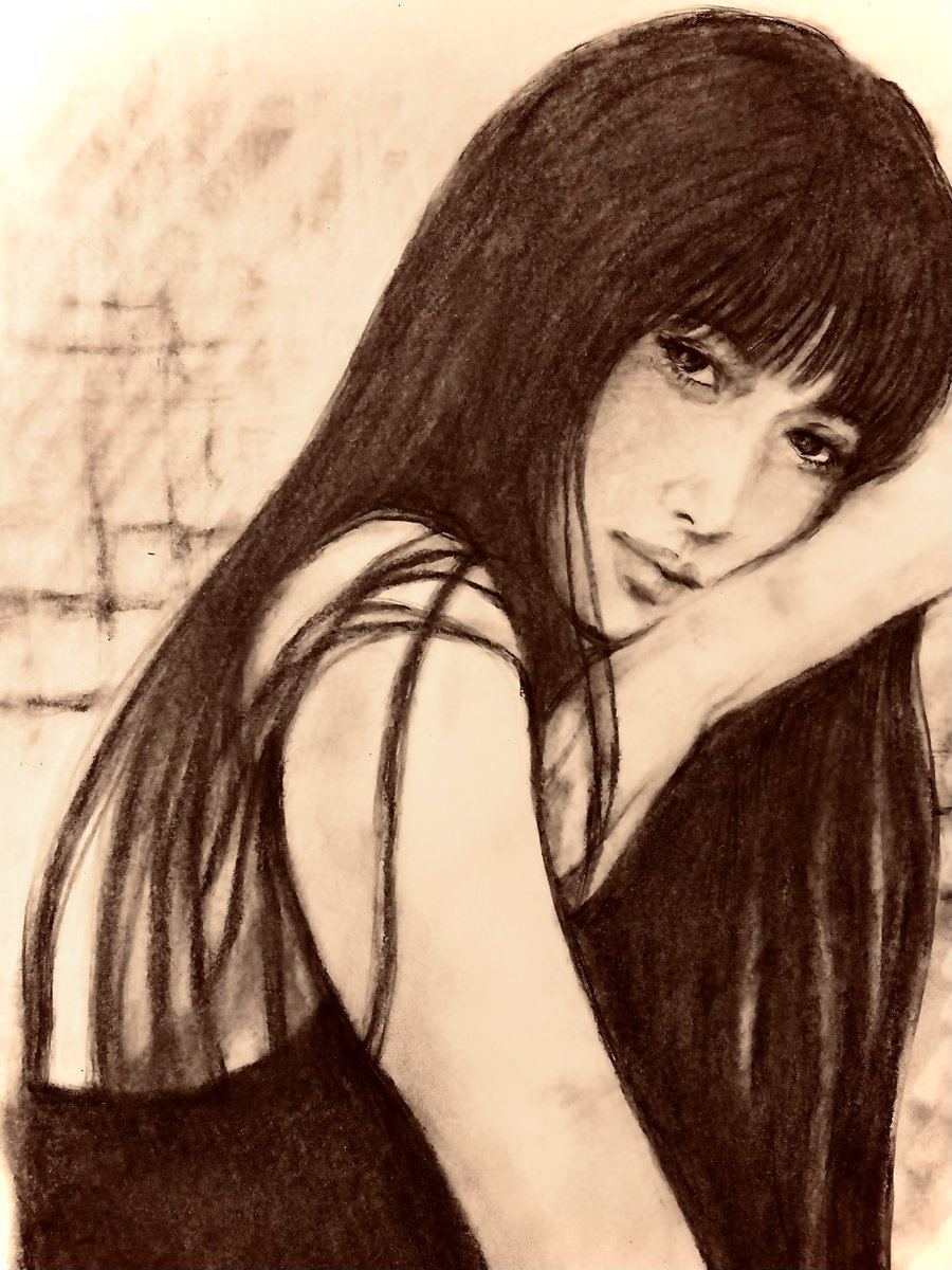 AkimiSibasaki's tweet photo. 【疼き】#鉛筆画 #コンテ画 https://t.co/1m2u1sXuYy