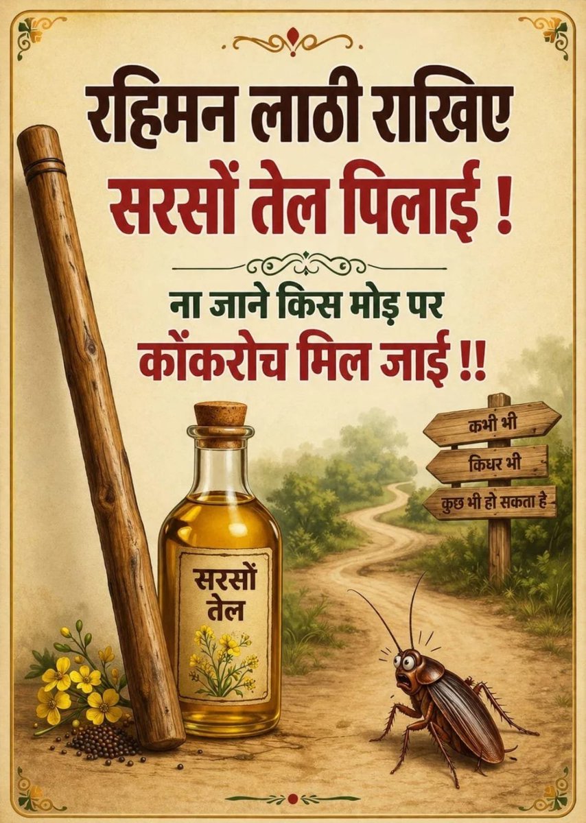 PNRai1's tweet photo. कॉकरोच एक घृणित कीड़ा है। देखते ही मसल देना चाहिए वरना पूरे घर (देश) को बीमार कर देगा। https://t.co/qNlJOgkdbH
