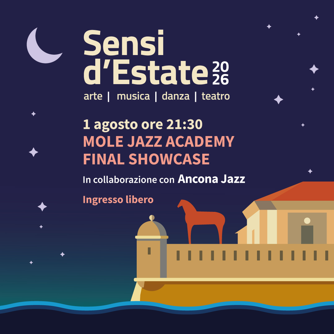 MuseoOmero's tweet photo. Mole Jazz Academy Final Showcase

Sabato 1 agosto ore 21:30
Corte della Mole Vanvitelliana, #Ancona.  
Ingresso libero fino ad esaurimento posti.   
È possibile accedere alla corte dalle ore 20:30.  
Le info complete qui: https://t.co/34PRuEMSQ5 https://t.co/TlLjJ7TlQi