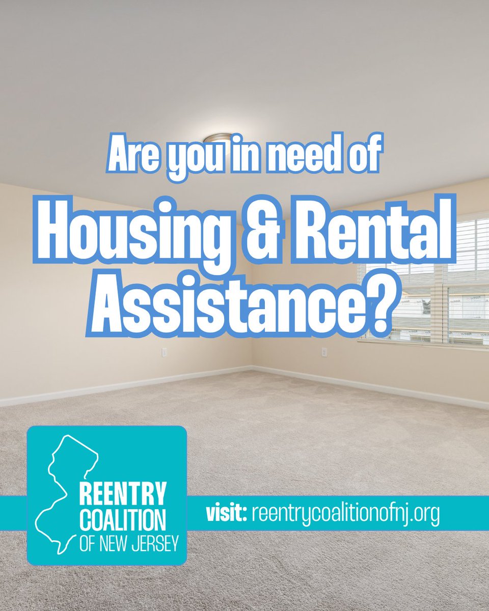 ReentryCoNJ's tweet photo. Are you or someone you know looking for housing or rental assistance post-incarceration?

Contact us today to learn more about our housing and reentry services – we're here to help every step of the way: https://t.co/BIfKOQKx6g https://t.co/CNeeGqYnf0