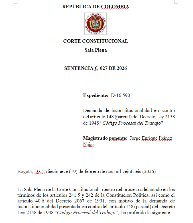 articulo20's tweet photo. SENTENCIA RECOMENDADA 🗣 

#Constitucional #Laboral

Límites constitucionales a la renuncia de prestaciones sociales en el ámbito laboral y alcance de la protección de los beneficios mínimos

Solicita la sentencia completa en comentarios ⬇️ https://t.co/2iZE9ip0rr
