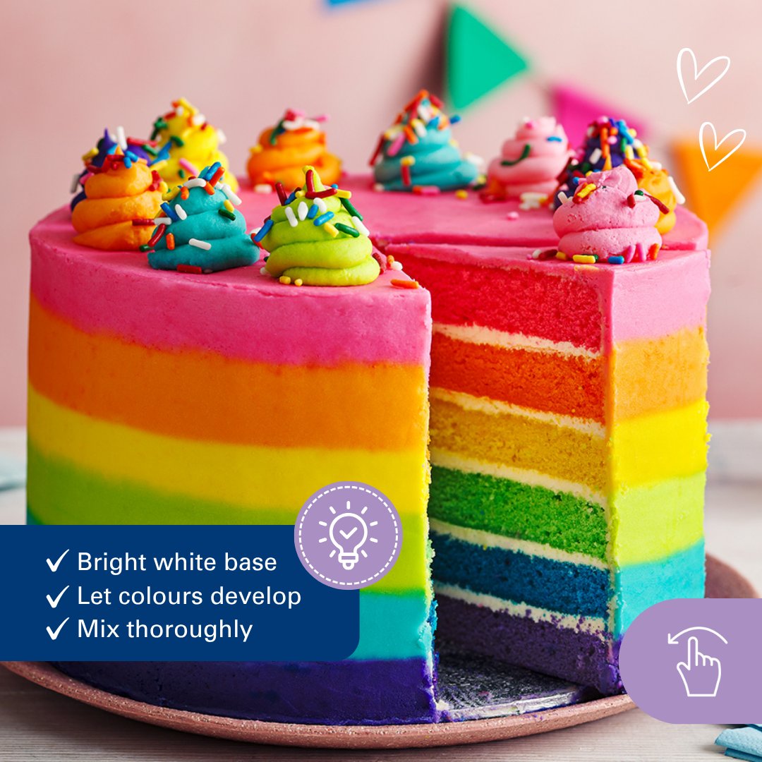 sbakels's tweet photo. ✨ Achieve Brighter Icing Colours!

💙 Start with a bright white icing base.
🧁 Add colour gradually.
⏱️ Let icing rest 20–30 mins to deepen the colour.
🥣 Mix thoroughly for a smooth finish.
🌞 Keep out of direct sunlight.

#SouthBakels #BakingHacks #CakeDecorating #BakeryTips https://t.co/DjPmAYGIdj