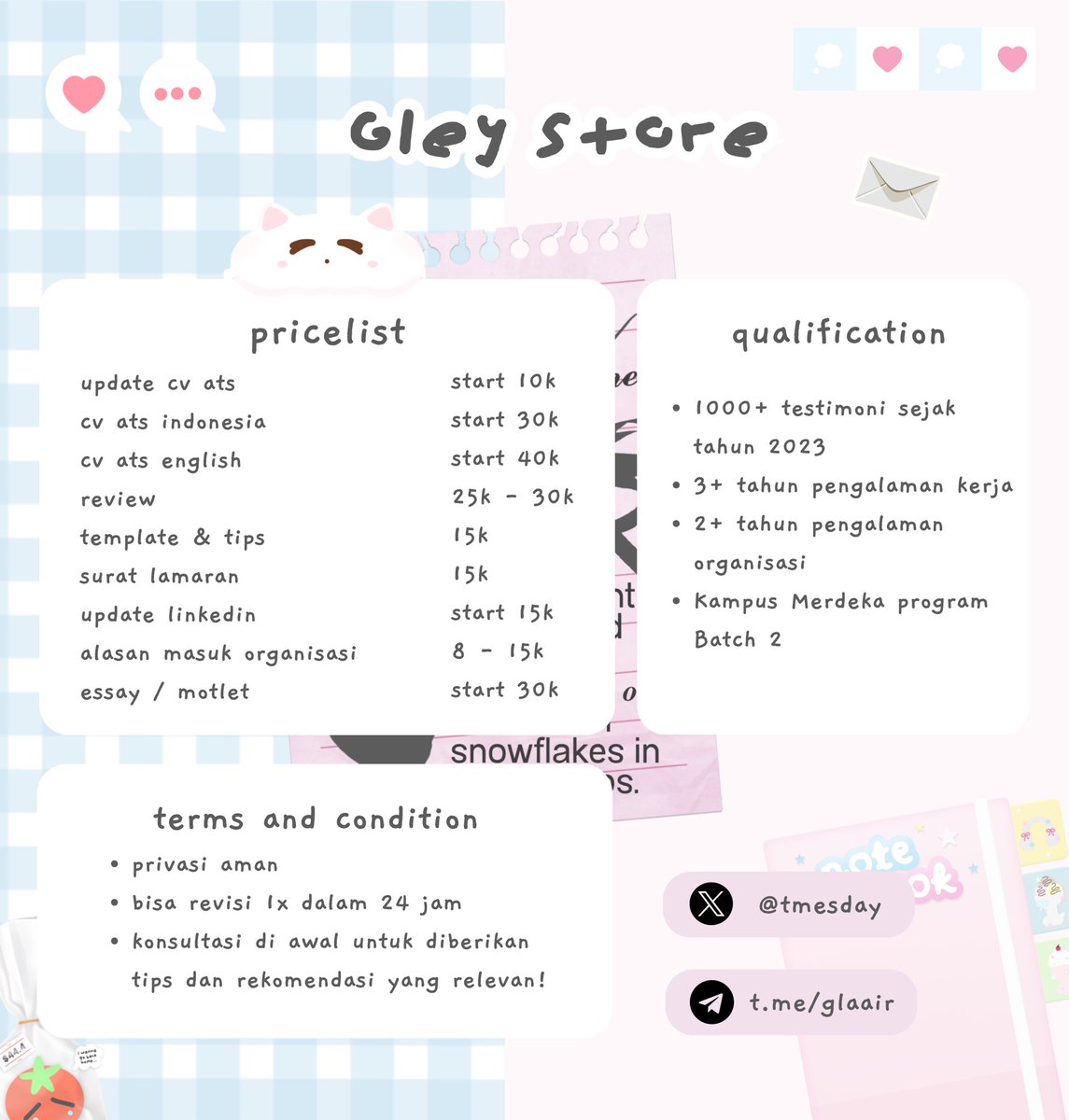 unroseb's tweet photo. @dodgyvt mulai dari 30ribu yaa kak https://t.co/d94NoJX96P