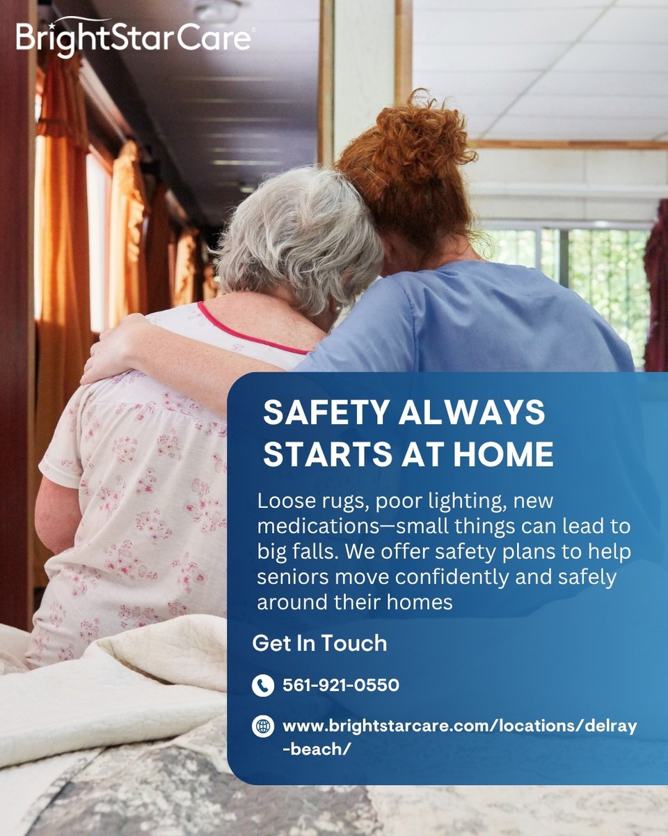 BrightStarDelra's tweet photo. Safety starts at home—reduce fall risks today 🚶‍♂️

#FallPrevention #SeniorSafety #HomeCareTips #BrightStarCare #SafeLiving #AgingWell #CareSupport #Health https://t.co/0qlCaSFbFi