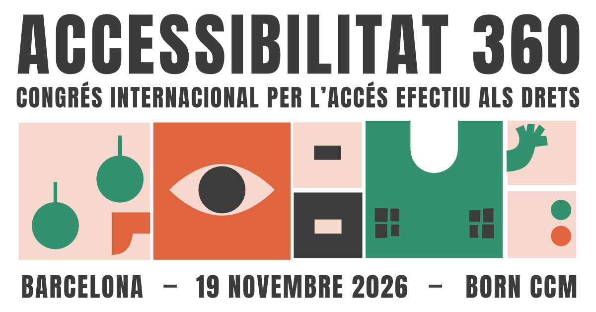 ecomdisca's tweet photo. Els drets només són drets quan es poden exercir.   

Neix #Accessibilitat360, un Congrés Internacional per avançar cap a l’accés efectiu als drets de les persones amb discapacitat.  
 
👉 Ja pots consultar el programa: https://t.co/Yx6psAPrhe https://t.co/waIReRgVSx