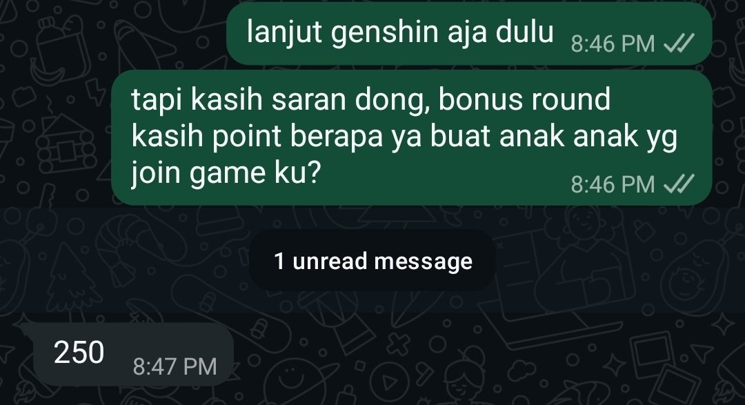SeeanShines's tweet photo. haiii ini bonus round + point tambahan ya

buat yang bikin QOTD lewat qrt +250
yang dengerin zeno +50
yang request lagu +50
yang muji abang dohoon ganteng +50
yang sayang CT +100
yang lagi bahagia hari ini +100
yang punya pacar +20
yang jomblo +10 https://t.co/nV94mgwQy6