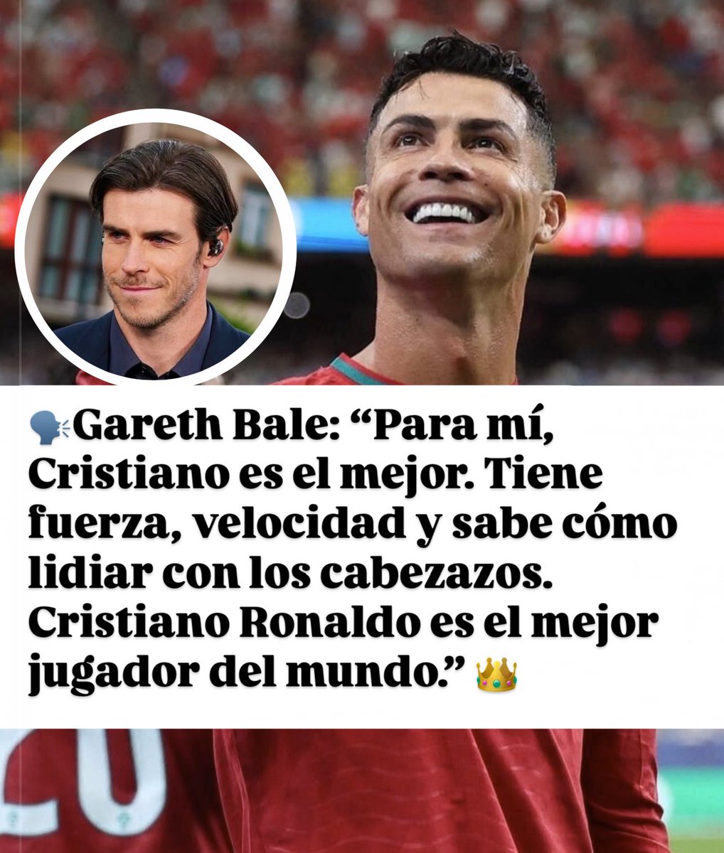 enriquerosass_'s tweet photo. 👑🔥 LA CONFESIÓN DE BALE QUE ENCIENDE EL DEBATE
¡Gareth Bale rompió el silencio y soltó un bombazo sin filtro! 💥
#GarethBale #CR7 #Fútbol https://t.co/spezv833j9