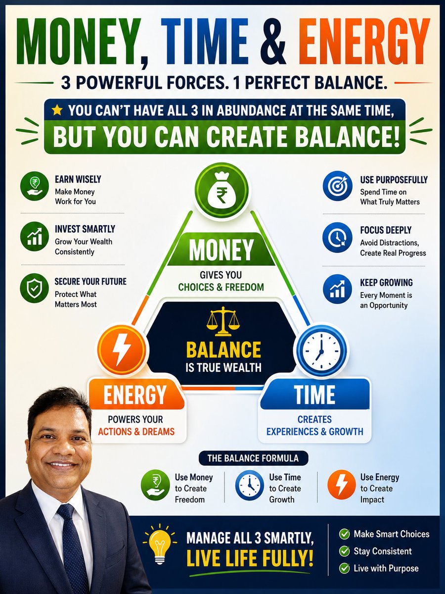 InsureGoa's tweet photo. 💰 What if I told you that your biggest problem isn't a lack of money...
...it's the way you manage the relationship between Money, Time &amp; Energy.

#MoneyMindset #FinancialFreedom #TimeManagement #LifeBalance #WealthCreation https://t.co/xZdCuWkEcr