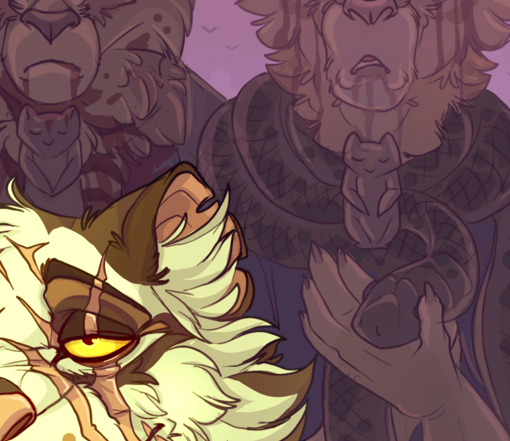 FortunataFox's tweet photo. And spoilers for another Warrior Cats zine (yeah, I joined a few big projects this year, but thanks to art block and illness, I ended up drawing most of the works right up against the deadlines 🙃) https://t.co/8c4ozCF2P5