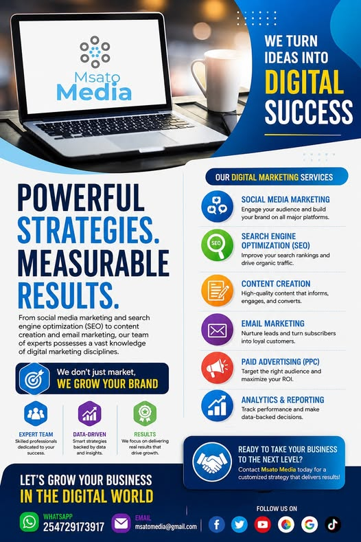 msatomedia's tweet photo. From social media marketing and search engine optimization (SEO) to content creation and email marketing, our team of experts possesses a vast knowledge of digital marketing disciplines. https://t.co/29FRA7X7LK
