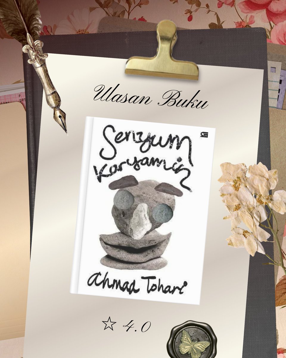 journalzees's tweet photo. ๐ชถ Pustaka Samฤซkแนฃฤ ๐๐ หหห
๐ Senyum Karyamin oleh Ahmad Tohari
โ 4/5
๐ iPusnas, Short Story
#PustakaZee https://t.co/6obWaZ0GT3