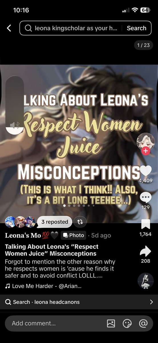 leonyacore's tweet photo. the best Leona characterization I’ve seen twsttok might be healing https://t.co/uL0TOALY0U