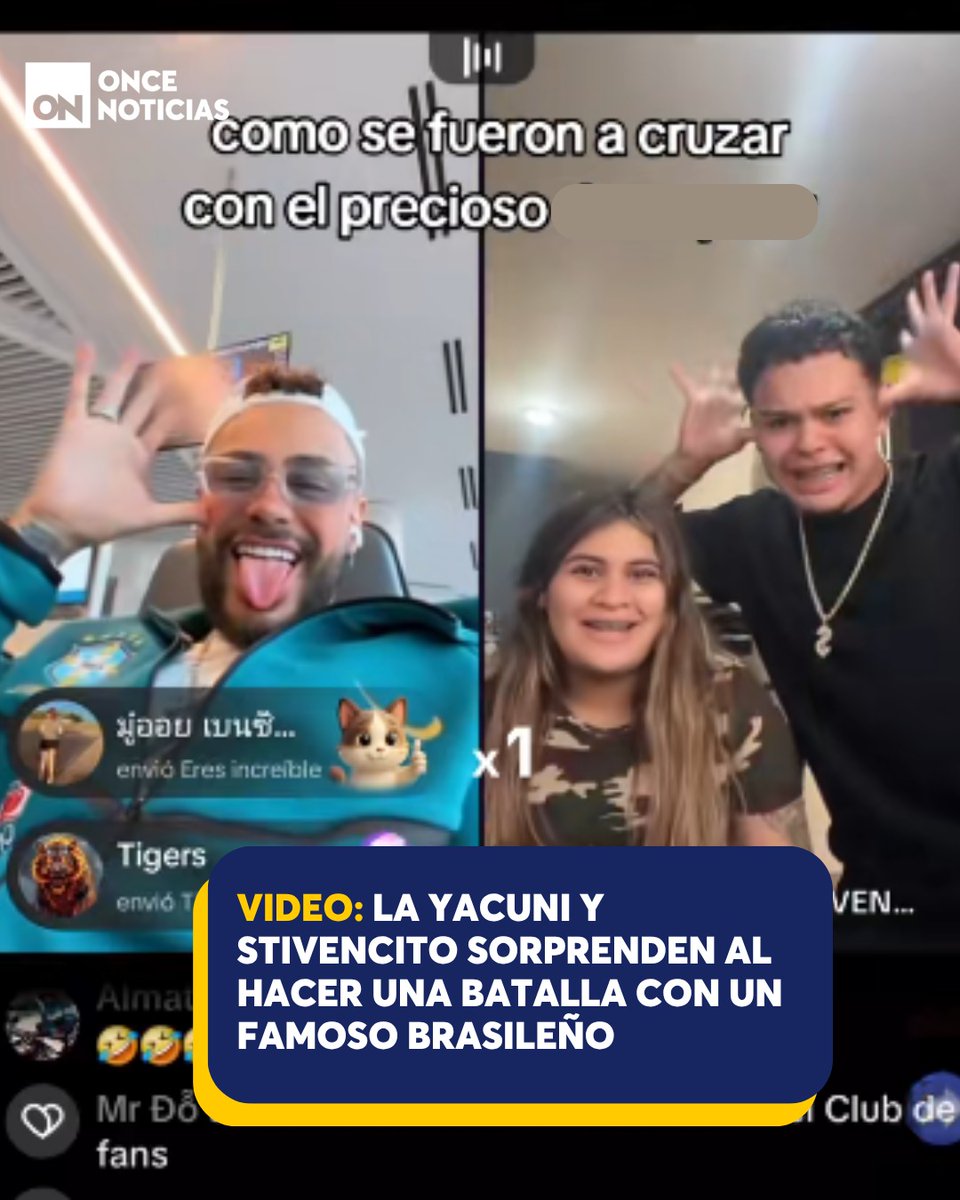 canal11hn's tweet photo. 🟡 | ¿Neymar se enfrentó en una batalla de TikTok con los hondureños La Yacuni y Stivencito? 😱⚽
El video se volvió viral y dejó a miles preguntándose si realmente era el astro brasileño... 👀
Mira la batalla aquí: https://t.co/dqSOTpJVCS
#Neymar #Yacuni #Stivencito #Tiktokers #viral