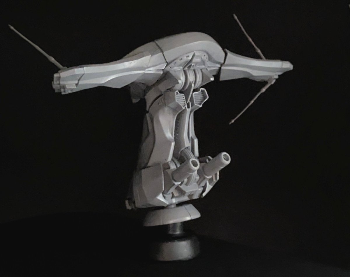 floatjelly's tweet photo. #WF2026S 4-27-04　Floatjellyにて、  AC6より、ペイター機のアーキバス製ヘッドパーツ VE-44b の未塗装レジンキットを再販します 全高10cm、￥7500 格納状態への変形ギミックがあります　#アーマードコア https://t.co/zhvJOf9Ehy