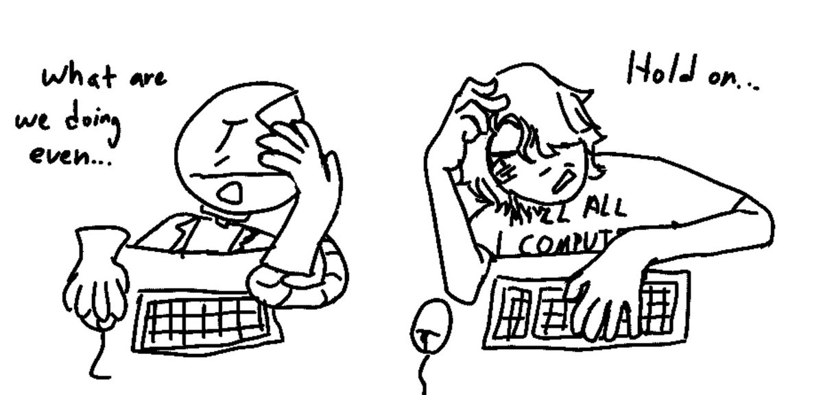 pinponpinpp's tweet photo. some stupid doodles https://t.co/y0vTL8Q1mT