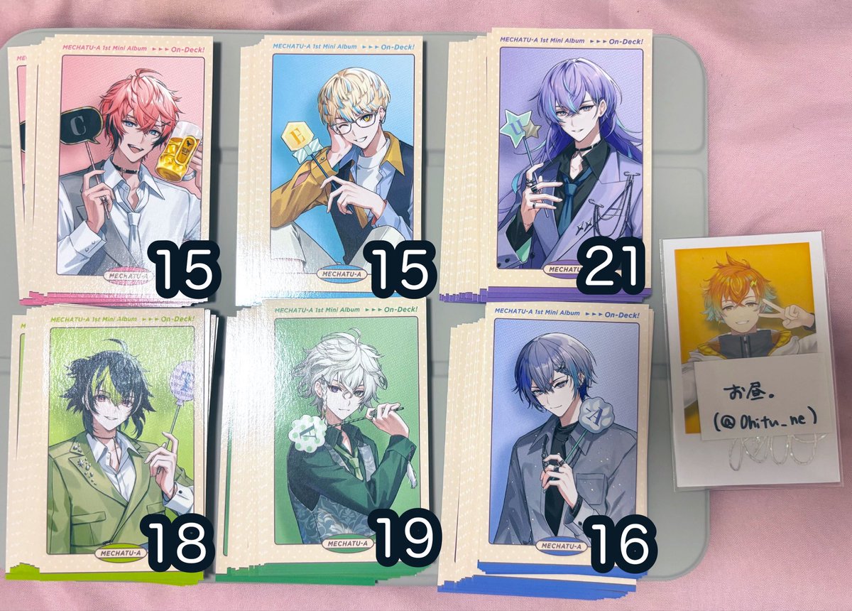 0hitu_ne's tweet photo. 【交換】にじさんじ MECHATU-A 1st Mini Album On-Deck! 特典 ランダムフォトカード シリアルコード

譲┊︎画像1、2（枚数記載有）
求┊︎画像3

⟡.*郵送優先>>>>都内手渡し（要相談）

検索からでもお気軽にお声かけください🙇🏻‍♀️ https://t.co/2LcoyTra3d