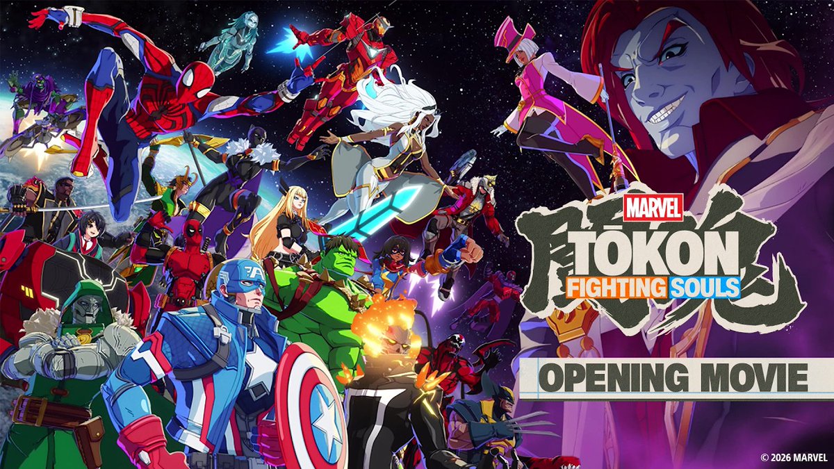 respecnet's tweet photo. Marvel Tokon: Fighting Souls' opening movie has been produced by animation studio Sanzigen and is directed by Daisuke Suzuki. The theme song 'Stronger as One' has been composed and arranged by MEGMETAL: https://t.co/l6fukMaqU9 https://t.co/B4SG2zVIKU
