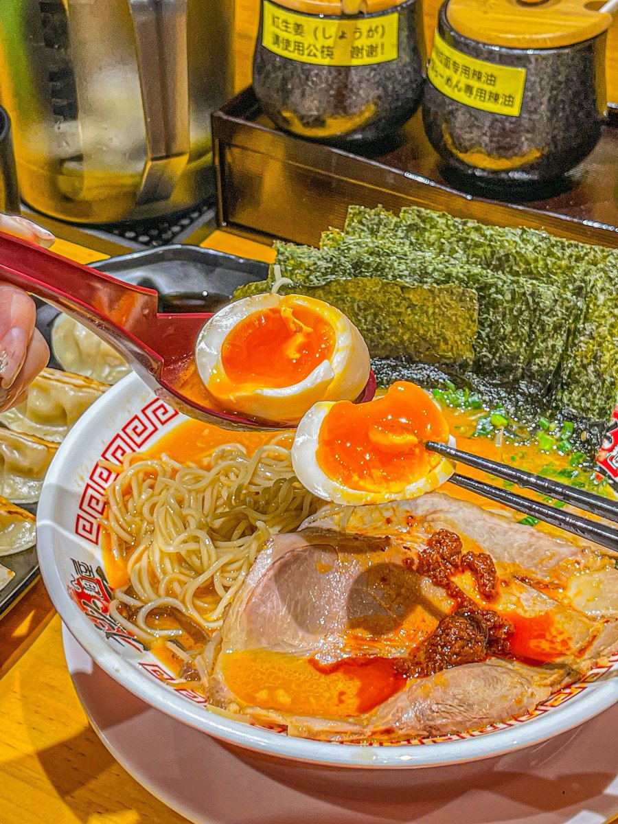 InsightKatie's tweet photo. Late-night bite check: warm miso ramen, perfectly soft-boiled egg, and a steamy cup of sencha. The only thing that makes 2AM feels just right. https://t.co/CNmDGrjhdx