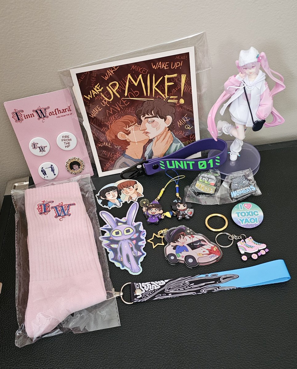 picsbydarienjay's tweet photo. Took so long getting a pic of my #Connection haul from this last weekend I decided I might as well add the things I got seeing Finn in Boston last night! All in the same week so it counts, right? #conhaul #CTcon https://t.co/qDqMp4NqFl