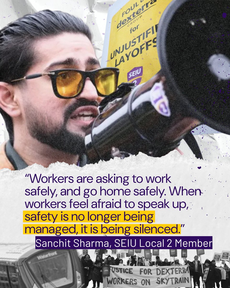 seiulocal2can's tweet photo. "When workers feel afraid to speak up, safety is no longer being managed, it is being silenced." - Sanchit Sharma, SEIU Local 2 Member 
 
Read the @pressprogress piece here: https://t.co/YKy2WJpnod

@EmmaArkell7 https://t.co/Z5PEs82ggX