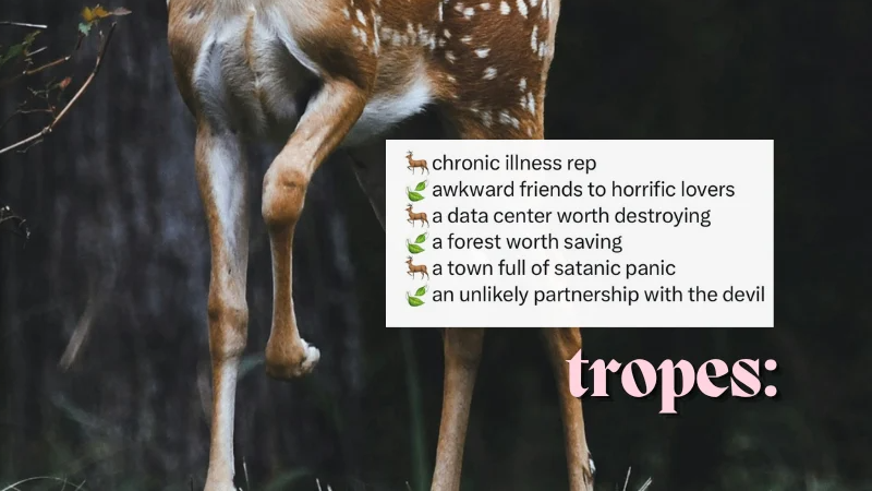 courtneyreece0's tweet photo. oh deer!🎀🦌 (92k folk horror w/ romantic elements)

NIGHTBITCH x SLEWFOOT

Turning twenty-two was supposed to be mark the beginning of Hannah's adult life.

Instead it became the day she grew antlers.

#questpit #q #h #r https://t.co/A9BFsdzRgY