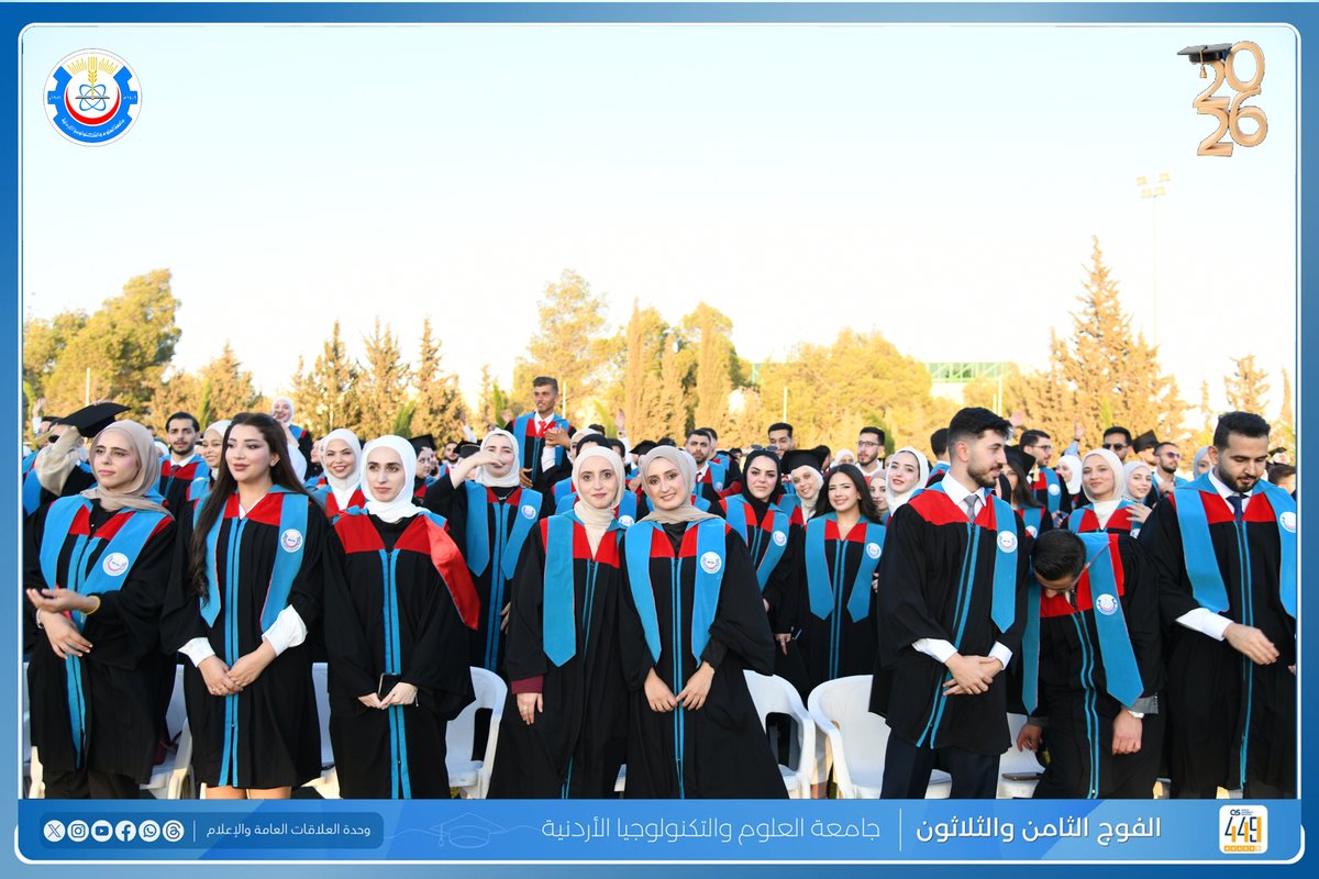 JUSTEDUJO's tweet photo. العلوم والتكنولوجيا تواصل مسيرة الفرح بتخريج طلبة كلية العلوم الطبية التطبيقية
https://t.co/onfiuTtZvf
#جامعة_العلوم_والتكنولوجيا_الاردنية
#jordan_university_of_science_and_technology https://t.co/7StoxLFfzE