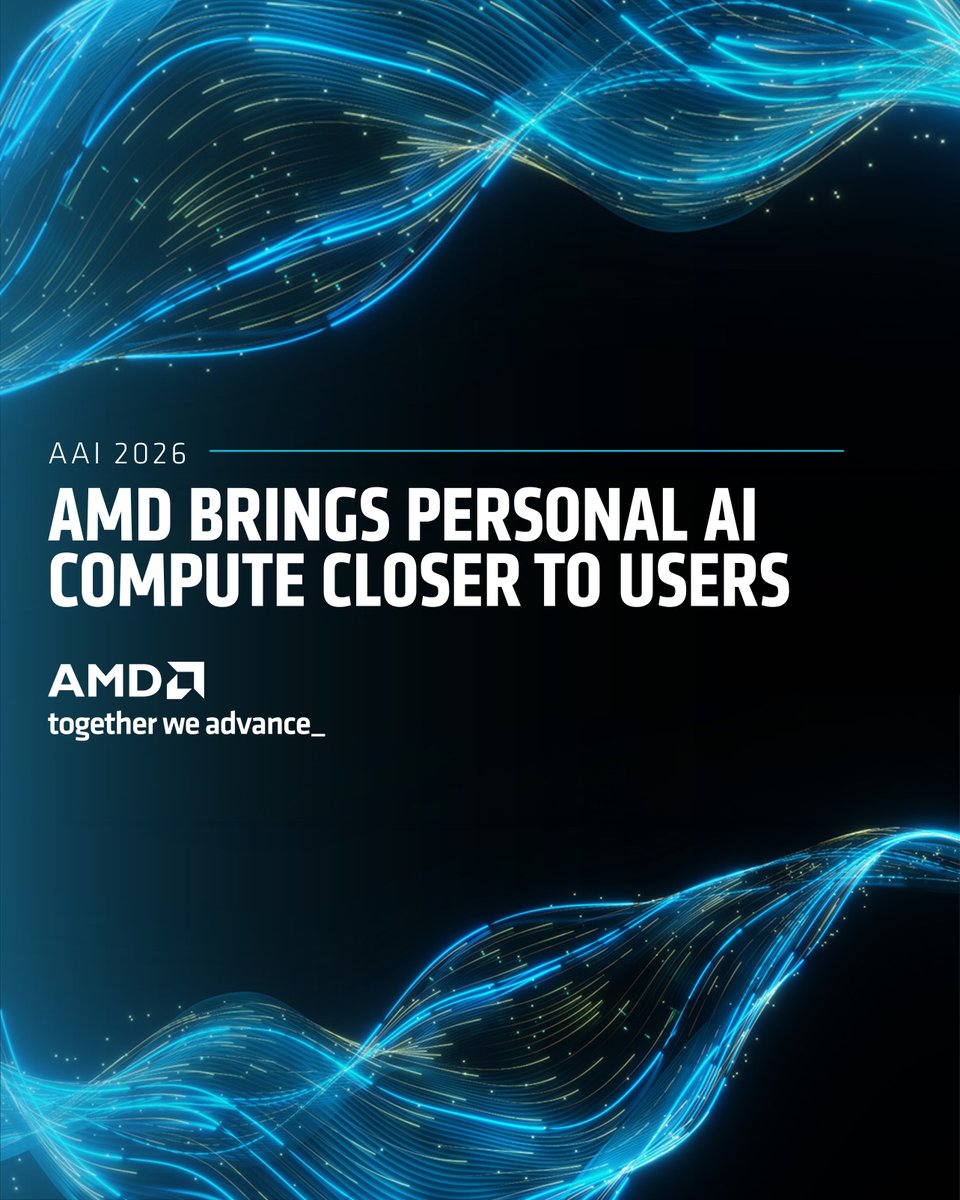 AMDRyzen's tweet photo. AMD Ryzen AI platforms help developers, enterprises, and creators run powerful AI locally with more secure, responsive, and cost-effective client systems.
 
As shared at #AdvancingAI 2026:
 
• Build, test, and iterate on AI models with AMD Ryzen AI Halo, supporting models up to 200 billion parameters
• Expanded partnership with @huggingface to bring optimized open models, libraries, and toolkits to Ryzen AI Halo
• New collaboration with @Cisco to help enterprises scale hybrid and local agentic AI
• AMD Ryzen AI Max PRO 400 Series processors with 192GB of unified memory and support for models up to 300 billion parameters
 
Learn more: https://t.co/FH6yqF5Rle
