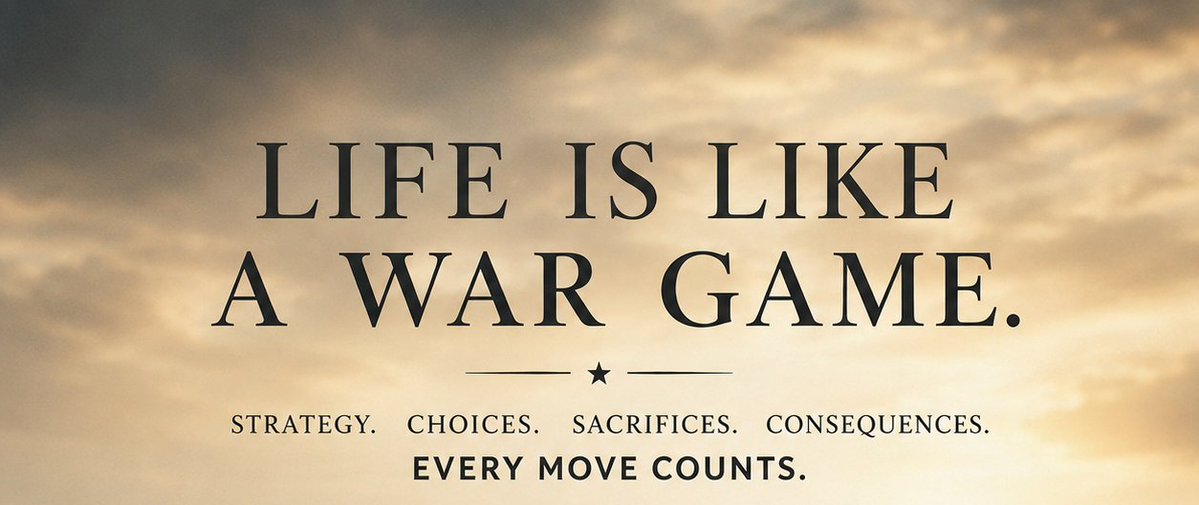 DanyEhaddad's tweet photo. The best quote I heard today was one that compared life to a "war game", and I couldn't agree more! https://t.co/4QK61M2ikW