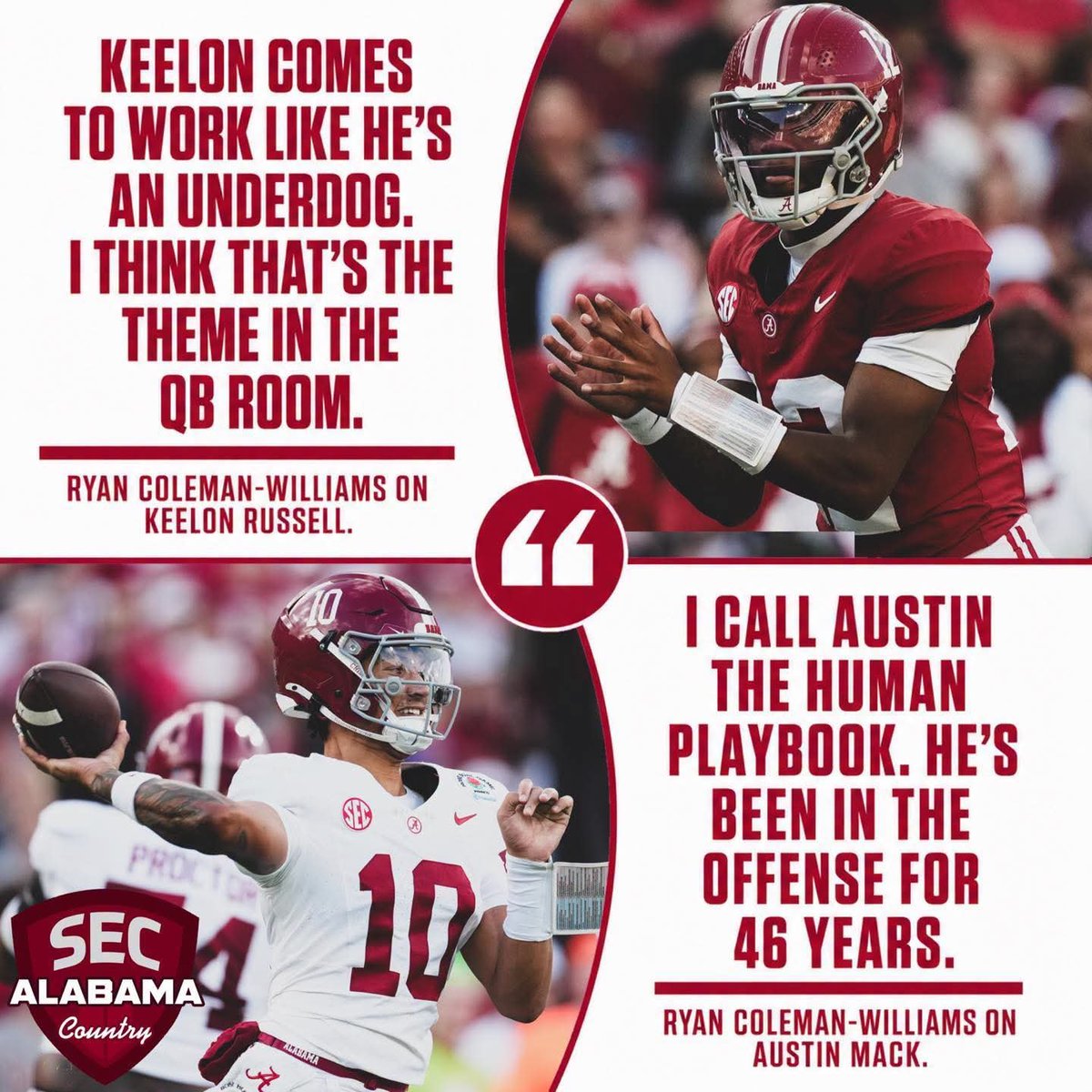 BamaJared79's tweet photo. Ryan Coleman-Williams on both Austin Mack and Keelon Russell. 

#RollTide https://t.co/hJR1IdXyUH
