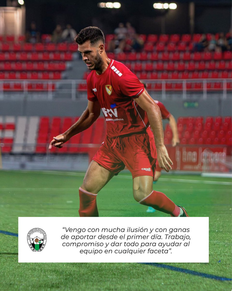AtleticoPaso's tweet photo. Aythami Perera es nuevo jugador del Atlético Paso.

El delantero grancanario, llega a El Paso siendo uno de los grandes goleadores históricos de Segunda Federación: https://t.co/Pwr7DKjXn8

Bienvenido, Aythami💚🖤 https://t.co/IYl27TeWOD