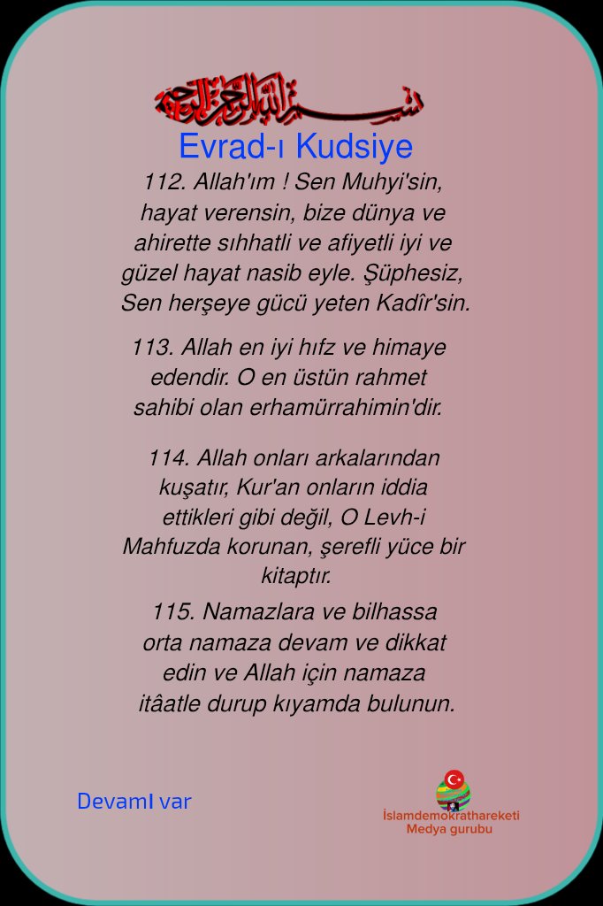 levtas37's tweet photo. Bir âyet bir duâ https://t.co/QwfFtq1cN3
