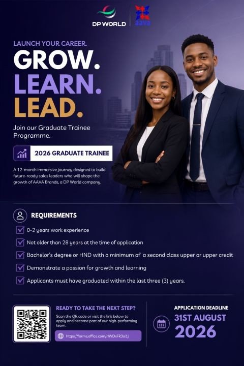 emma_hrguy's tweet photo. Graduate Trainee Opportunity at AAVA Brands Limited!

Sector: FMCG/Supply Chain Management 

Deadline 31th August, 2026. 

Apply here: https://t.co/HbVsspsk4M https://t.co/ARvAS8nyH7