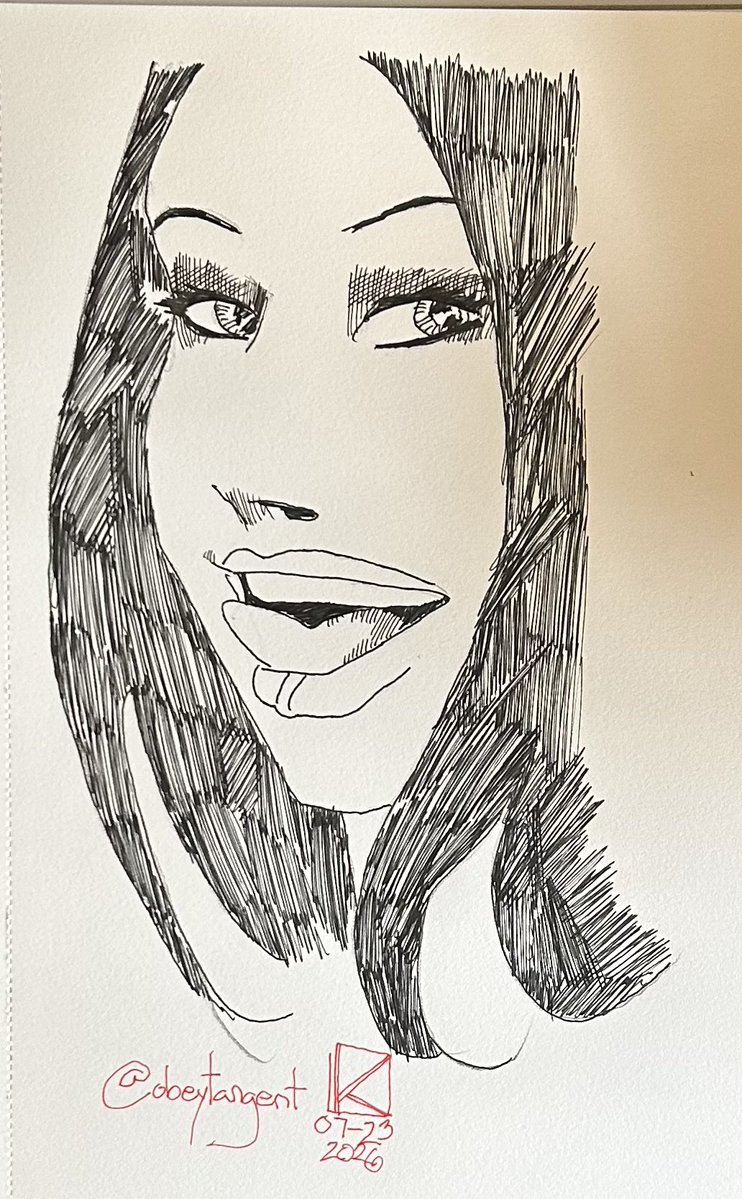 kylevolume2's tweet photo. Sketch of the world famous do••e & alt-model G•dd•ss Tangent ⛓️
#obeytangent #intetnationalmodel #worldfamous #portrait #art #artmoots #artist #fashionmodel #sketch #scribble #cartoon #comic #tangent4real https://t.co/5E1yMUkdKL