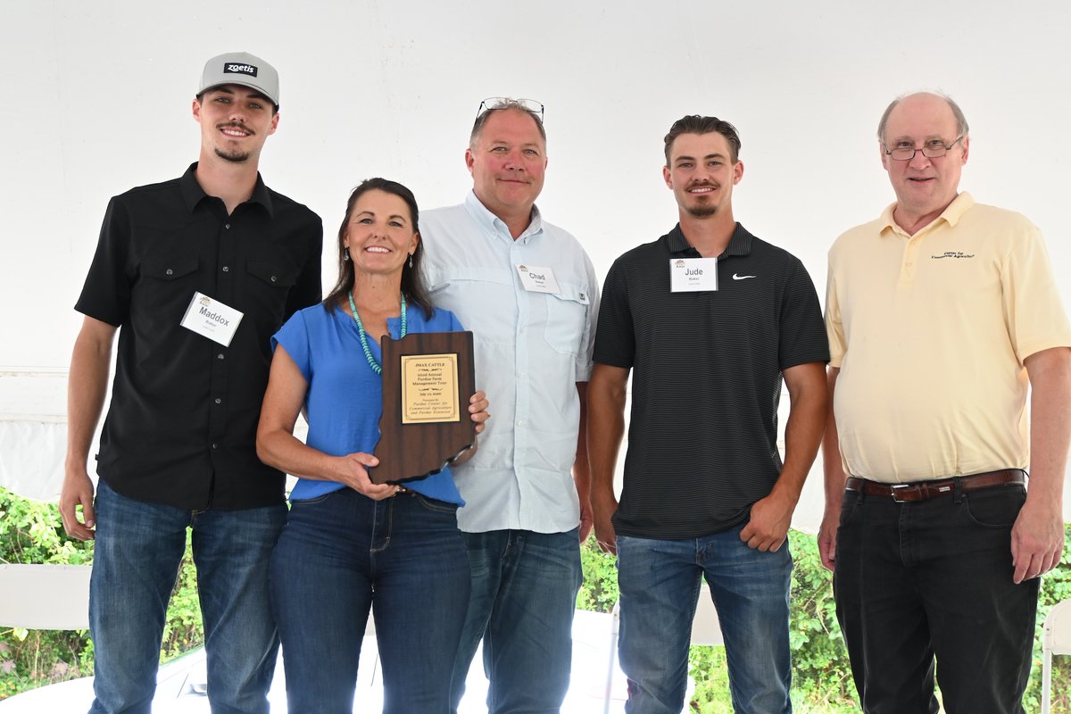 PurdueAgEcon's tweet photo. This year’s Farm Management Tour gathered many farmers and producers in Harrison County.

Learn more about the stops on the @PUCommercialAg 2026 tour 🚂 https://t.co/SQ84RSauqb

Photo recap 📸 https://t.co/Spkavm5wwh

#PurdueAg #Extension https://t.co/wc4orNEUKw