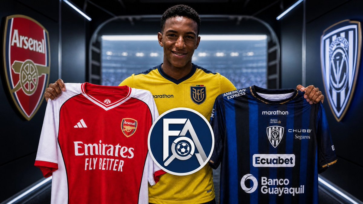 FAscouting's tweet photo. Debutó con el primer equipo de Independiente del Valle el pasado 16 de julio. Ya fue vendido por el equipo ecuatoriano al Arsenal 🏴󠁧󠁢󠁥󠁮󠁧󠁿 , equipo al cual se sumará a mediados del próximo año 2027 https://t.co/ZUYhAl9Yjb