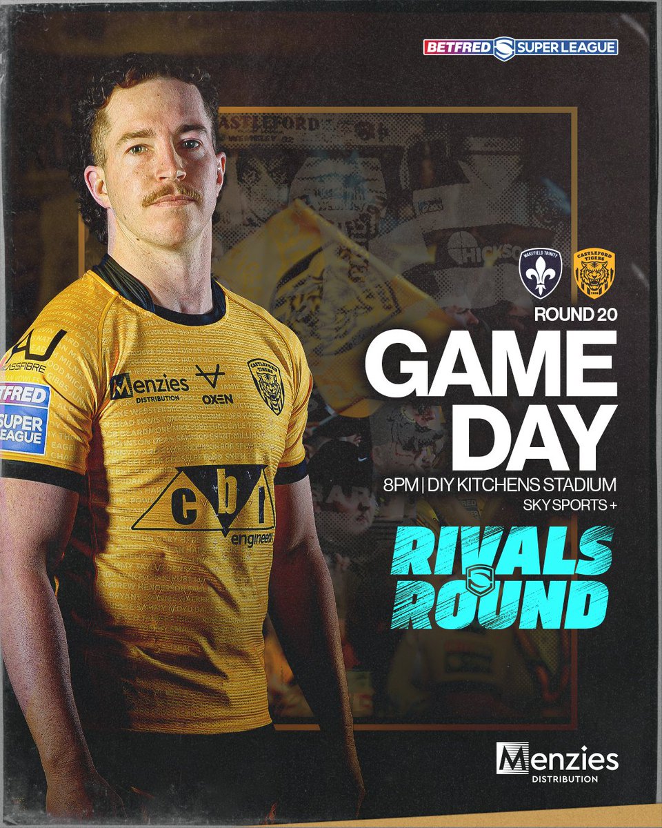 CTRLFC's tweet photo. GAME DAY | Delivered by Menzies Distribution Solutions 

It's Derby Day at the DIY - Rivals Round Revisited 😤

#COYF #Tigers #GameDay #DerbyDay #RivalsRound