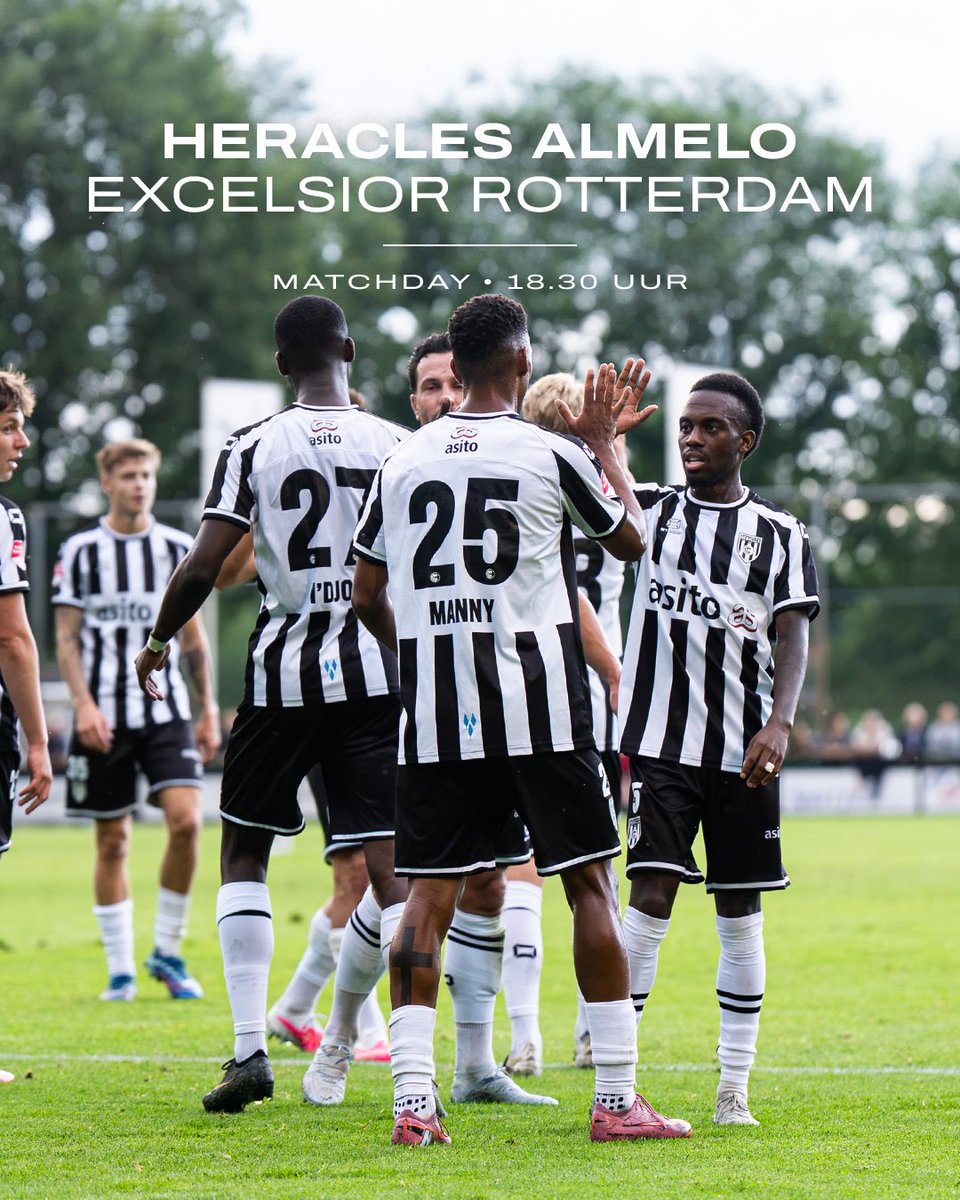 HeraclesAlmelo's tweet photo. ⚔️ Matchday #HEREXC
🕢 Aftrap 18.30 uur (2x 75 minuten)
📍 VV Rood Zwart Delden
🎟️ Bestel je tickets online, in de FanServiceShop of aan de kassa in Delden
#WijZijnHeracles https://t.co/6WBvmSOfA5