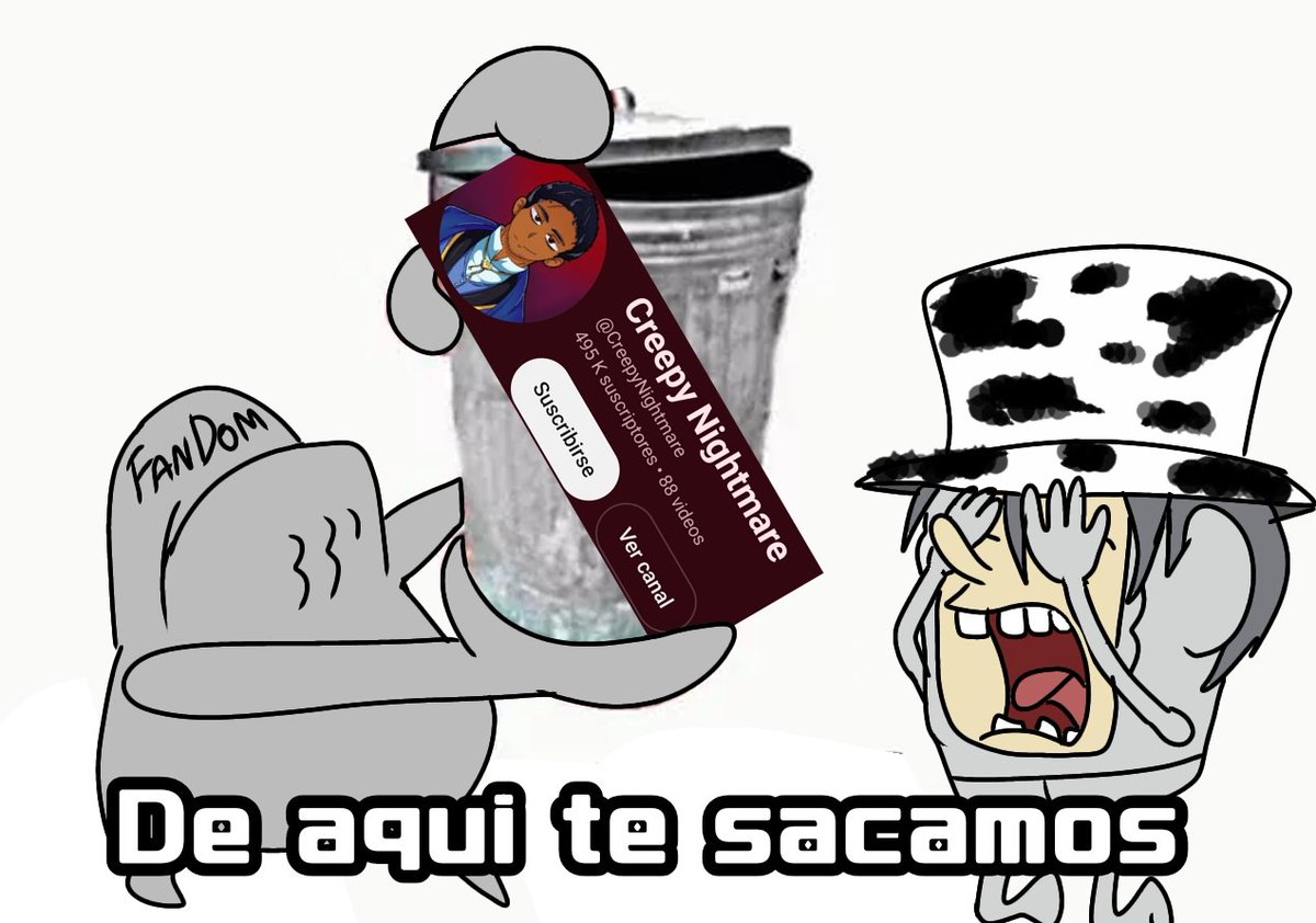 Miss_Sweetz22's tweet photo. Asi se sintió que la comunidad adoptara y reescribiera a los personajes del cp nightmare XD https://t.co/0Yfj05cYKH