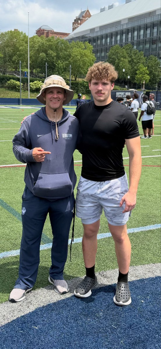 kayden_zoeller's tweet photo. Had a great camp and visit at Georgetown University. Love the coaching staff and the beautiful campus. https://t.co/weQ0h3FCSN