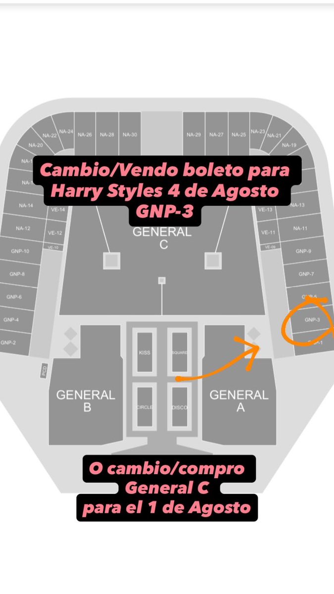 amatgelly's tweet photo. Hola amigos, vendo boleto para el concierto de Harry Styles, para el día 4 de agosto, es en la zona GNP-3 https://t.co/snWwbF0SNh