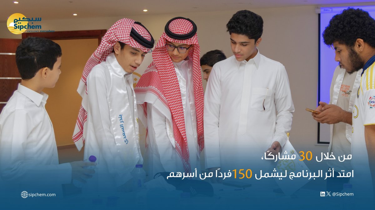 sipchem's tweet photo. بعد أن استكشفنا مع شبابنا تقنيات المستقبل، واصلنا في #سبكيم رحلتنا هذا الأسبوع من بوابة الوعي المالي.

من خلال برنامج صُنّاع الثروة، خاض المشاركون تجربة تفاعلية تساعدهم على بناء مهارات التخطيط المالي والادخار واتخاذ القرارات المالية الواعية، في خطوة تسهم في إعداد جيل أكثر استعدادًا للمستقبل.
