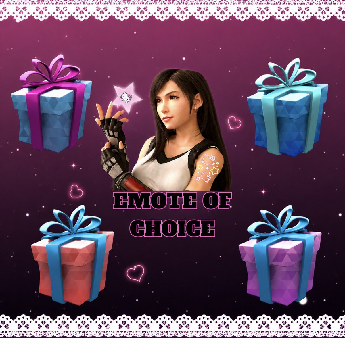 liltifaa's tweet photo. EMOTE OF CHOICE 
🥇4 WINNERS🥇

READ THE RULES
1. follow me @liltifaa 
2. 🩷&amp;♻️
3. tag your besties!

ends in 96h!Good luck🎀

Not sponsored/affiliated with Epic or X! https://t.co/9m4yr7LdkQ