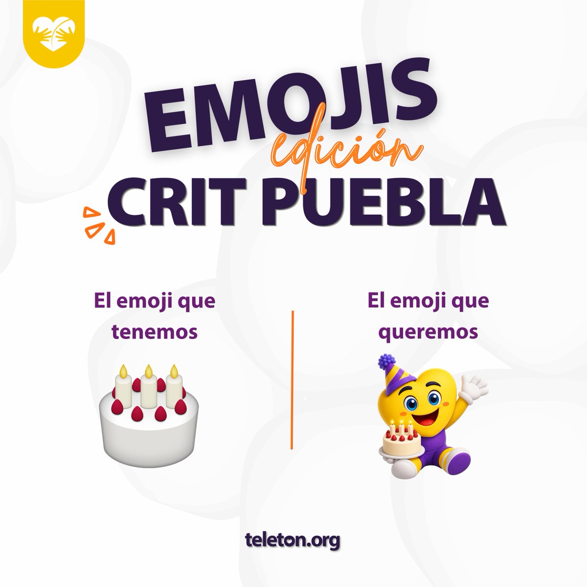 CRITPuebla's tweet photo. Tenemos emojis para muchas cosas... ✨

Pero sentimos que todavía hacen falta algunos que representen todo lo que vivimos en CRIT Puebla.

🏥 El CRIT
🎂 Los cumpleaños
👨🏻‍⚕️ Nuestros terapeutas
💜 Y, por supuesto, Yolin.

#CRITPuebla #Teletón #OrgullosamenteTercos https://t.co/NqIAOS1L7P