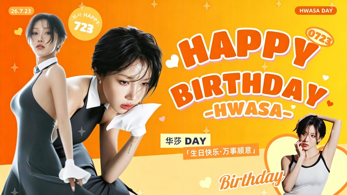 Agnes_0515's tweet photo. Happy birthday to hwasa
每天开开心心！！！
#HWASA https://t.co/EswtQziKTT