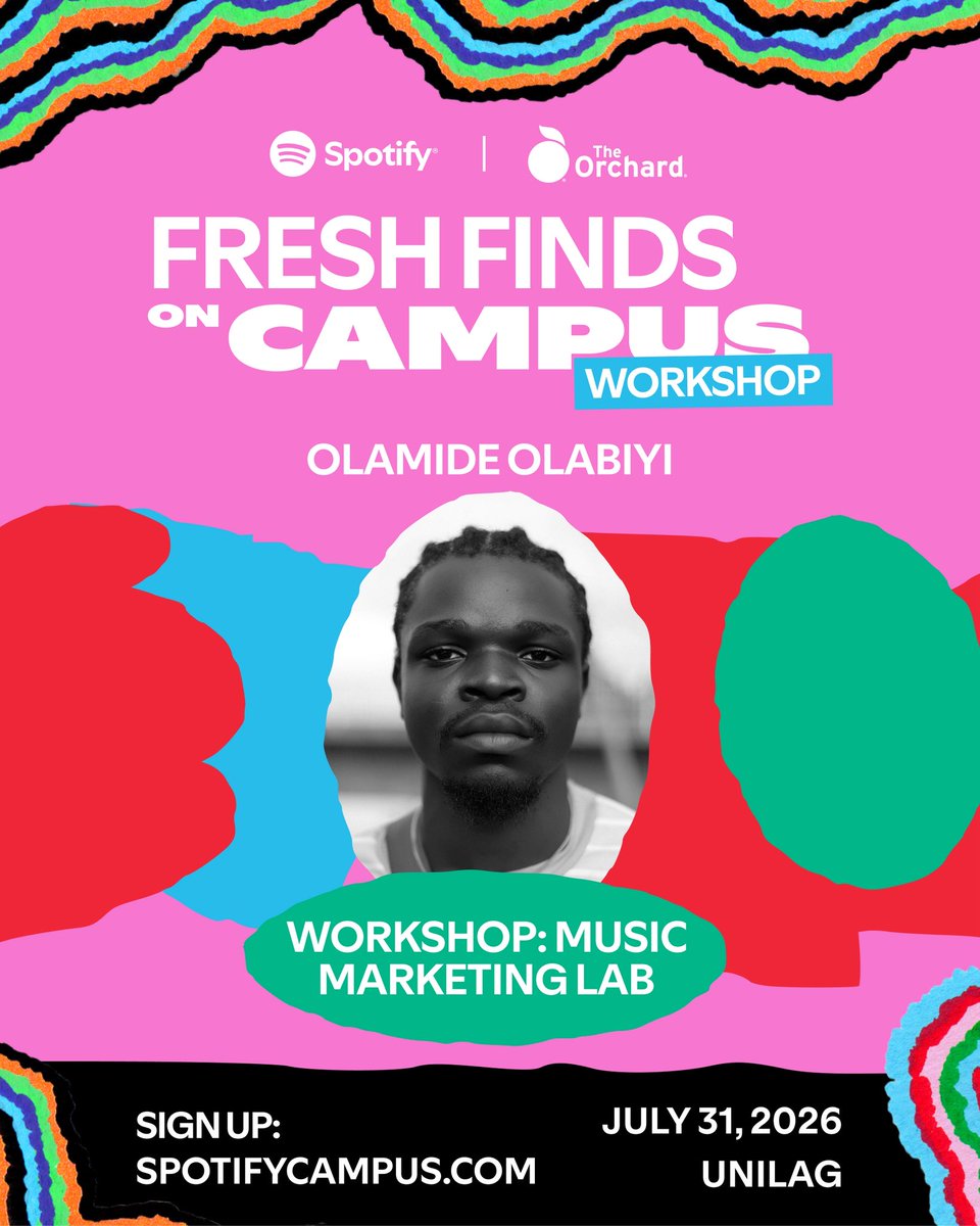 midewtf's tweet photo. a full-circle moment.

back at my alma mater, UNILAG, with @SpotifyAfrica to talk music marketing and building culture. https://t.co/Wvq76Uud26